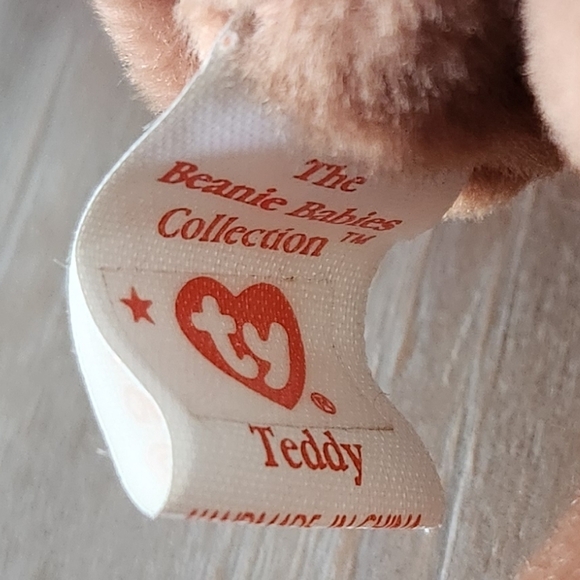 🧸 Ty Beanie Baby “Teddy” the Brown Bear – 1993 Vintage Plush, Excellent Conditi - Picture 12 of 13